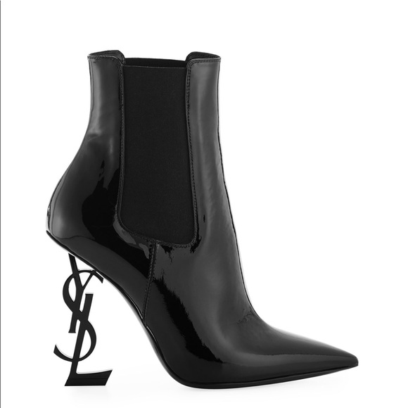 🎉SOLD🎉Saint Laurent Opyum Patent Booties - Picture 2 of 8